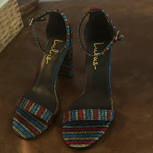 Lulus color striped heels - Picture 2 of 3